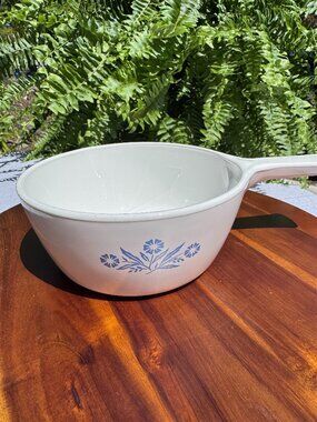 Vintage CorningWare Blue Cornflower 1.5 Pint Saucepan P-82-B Menu-ette Pan